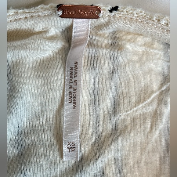 NWT Free People Backless Ivory Crochet Long Dress - Picture 9 of 10